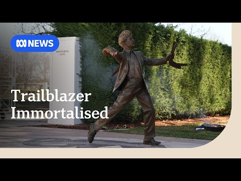 YouTube video thumbnail: Australia's First Aboriginal Parliamentarian's Iconic Boomerang Throw Immortalised