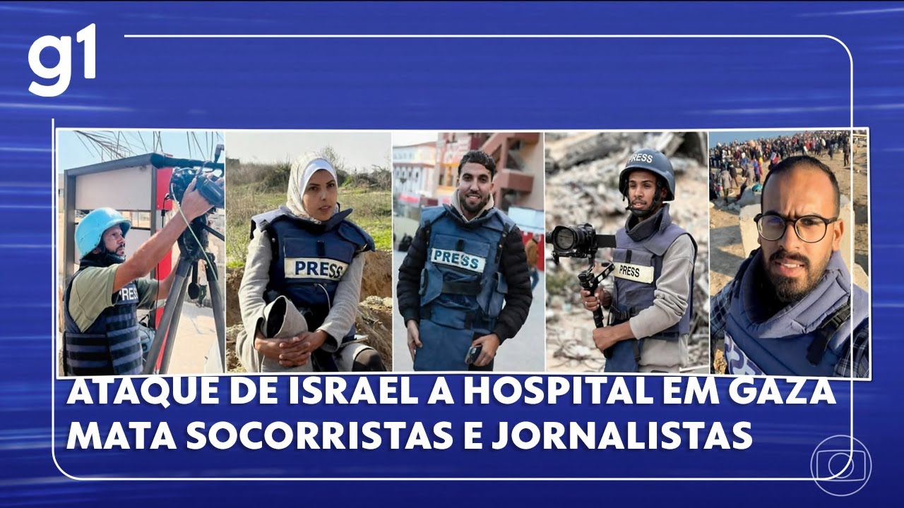 Ataque de Israel a hospital em gaza mata jornalistas e socorristas