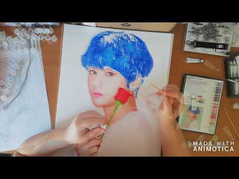 StoryBoard 3 de la vidéo Unboxing BTS Painting Kit (V/Taehyung ver.) from Cokodive [French, Français]                                                                                                                                                                                  
