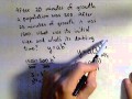 Exponential Growth and Doubling Time