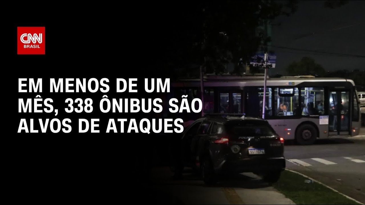 Foram cerca de 338 coletivos depredados em menos de um mês na cidade de SP | LIVE CNN