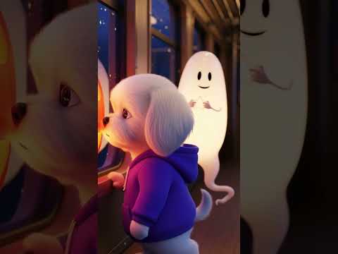 The Ghost Train Appeared in the Fog #aipets #animation #halloween #ghost