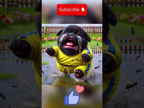CHÚ CHÓ PHÁ TỔ KIẾN #dog #ai #conchó #cute #ants #funny #hàihước #khủnglong