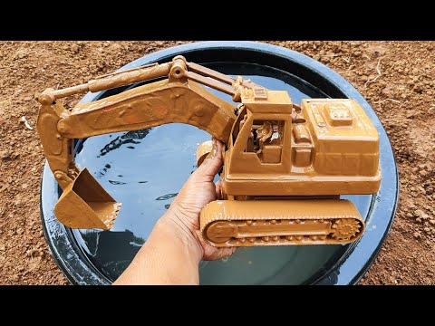 Membersihkan Mainan Mobil Balap, Truk Molen, Kereta Api, Beko Excavator, Motor Balap, Bulldozer
