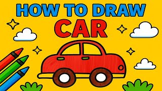 How to Draw a Car | Easy Drawing for Kids