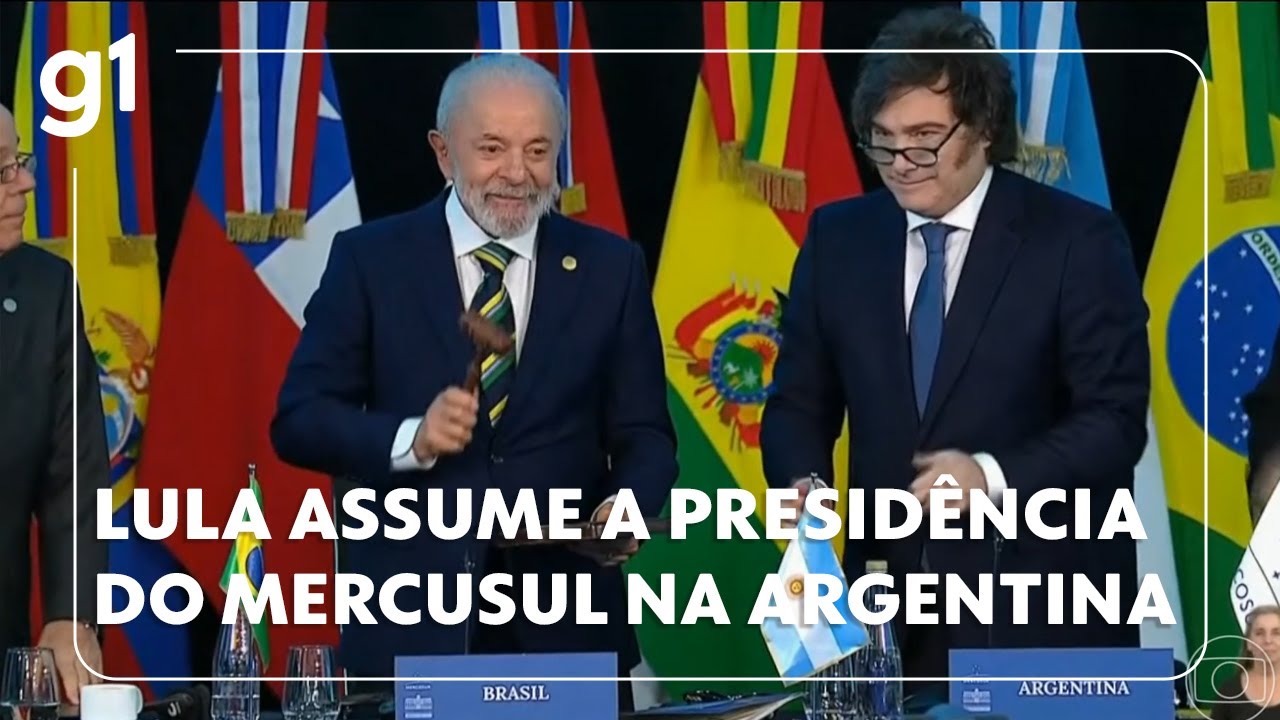 Lula assume a presidência temporária do Mercosul na Argentina