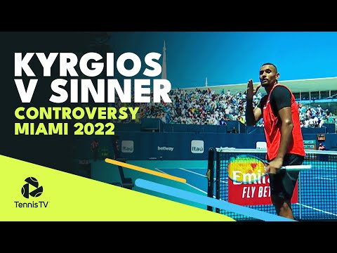 Kyrgios vs Sinner Controversial Moments | Miami Open 2022 Highlights