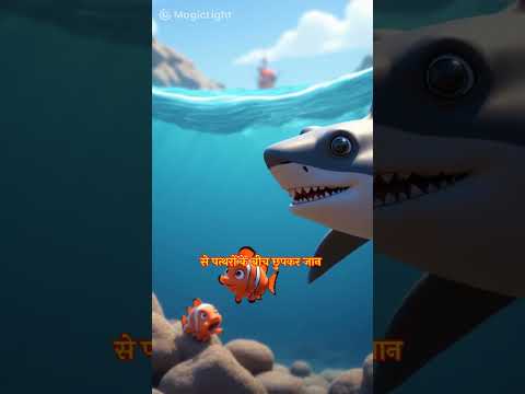 मछली और शार्क 🌊🐳 #fishshark #shortvideo #kits #youtubeshorts #ai