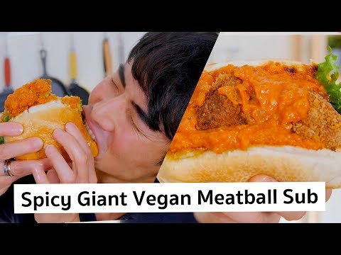 Spicy Giant Vegan Meatball Sub | PicniclyNOW