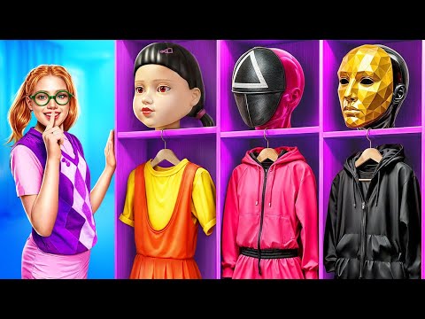 Из ботанши в ОГРОМНУЮ Куклу из Игры в кальмара! Игра в кальмара 3 в реальной жизни!