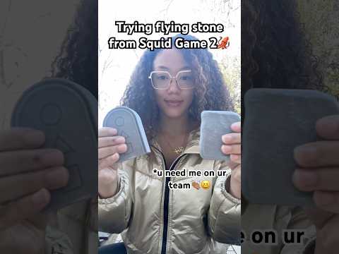 Trying Squid Game 2 games (flying stone) #viralvideo #squidgame2