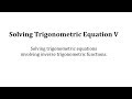 Trigonometric Functions and Equations