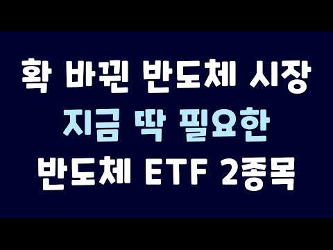 반도체 ETF 잘 나간다는데… 내 계좌는 왜 제자리일까?｜주목해야 할 ETF 2종목