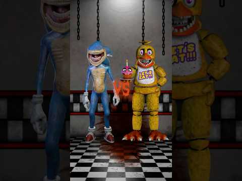 SFM FNAF Fixed Withered Animatronics VS Shin Sonic #shorts #fnaf