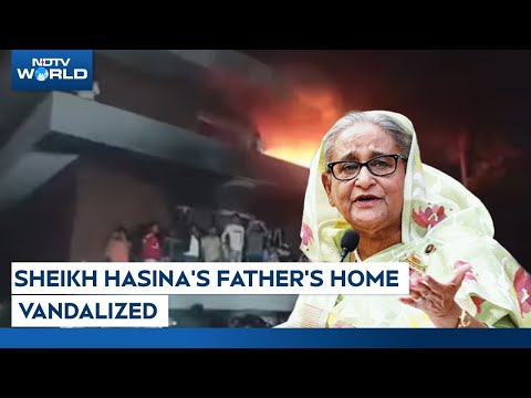 Bangladesh News | Sheikh Hasina's Father's Home Vandalised By Mob In Dhaka During Her Speech