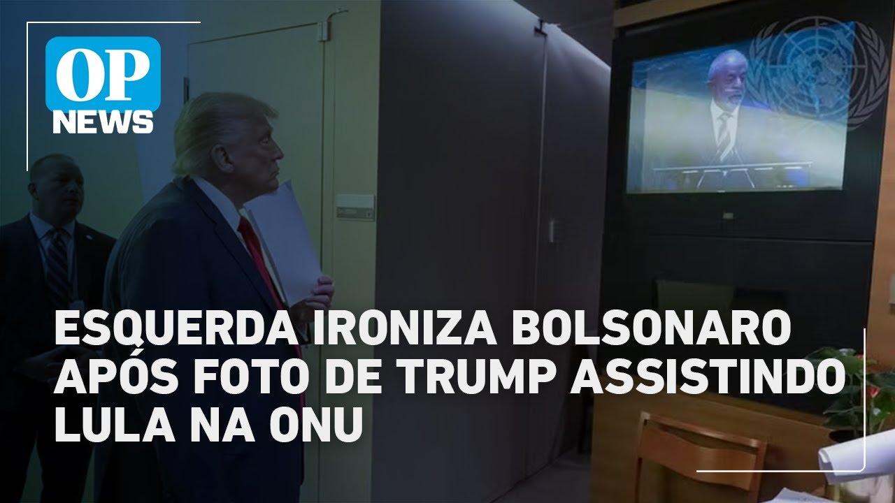Esquerda ironiza Bolsonaro após foto de Trump assistindo Lula na ONU | OP NEWS