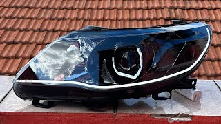 Farol Gol G5 com Projetor Biled e Barra de Led Slim