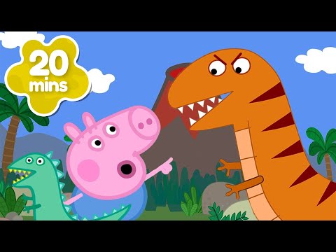 George Travels Back in Time 🛗 George Sees a REAL Dinosaur! 🦖 Peppa Pig Full Episodes | 20 Minutes