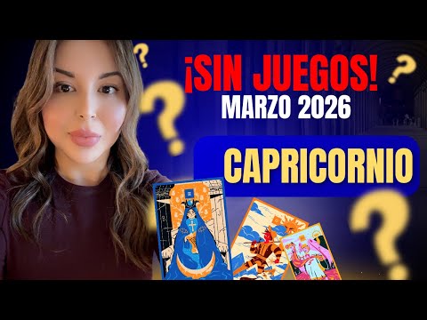 CAPRICORNIO ♑️ ¡ESTABILIDAD REAL! Se terminan los juegos este Marzo 🏔️