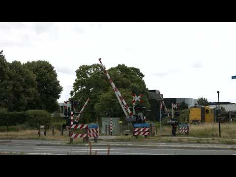 Spoorwegovergang / Railroadcrossing | PON Leusden | 2454 locomotief | SpoorwegenTV