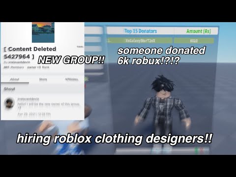 Roblox Clothing Designers For Hire Jobs Ecityworks - top donator list roblox
