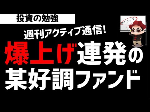 【週刊アクティブ】爆上げ銘柄を連発で当てる某好調ファンド！ズボラ株投資