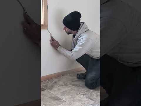 fixing a drywall crack #diy #homeimprovement #drywall