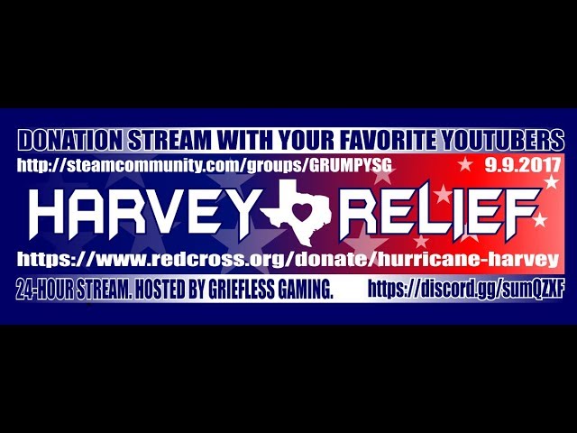 24 Hr Harvey Charity Red Cross Stream! Ark Play as a Dino & PUBG Part #1