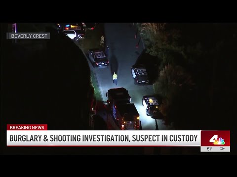 One person in custody in burglary, shooting investigation in Beverly Crest