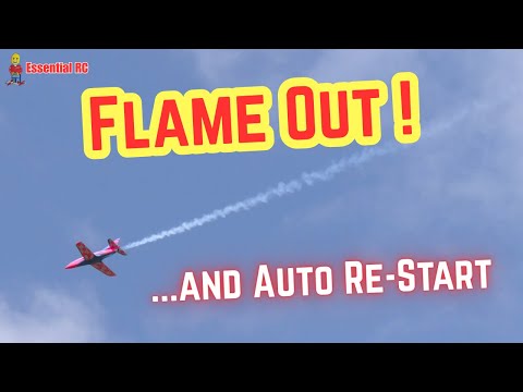 JET ENGINE FLAME OUT ! and AUTO RE-START saves Radio Controlled (RC) Turbine Jet