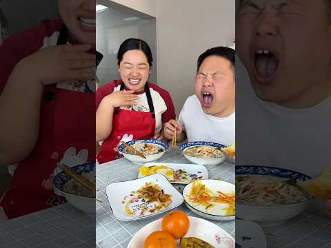 I Fooled My Husband Into Eating Noodles Mixed With Paste 😂 #foodchallenge #shortsfeed #ytshort