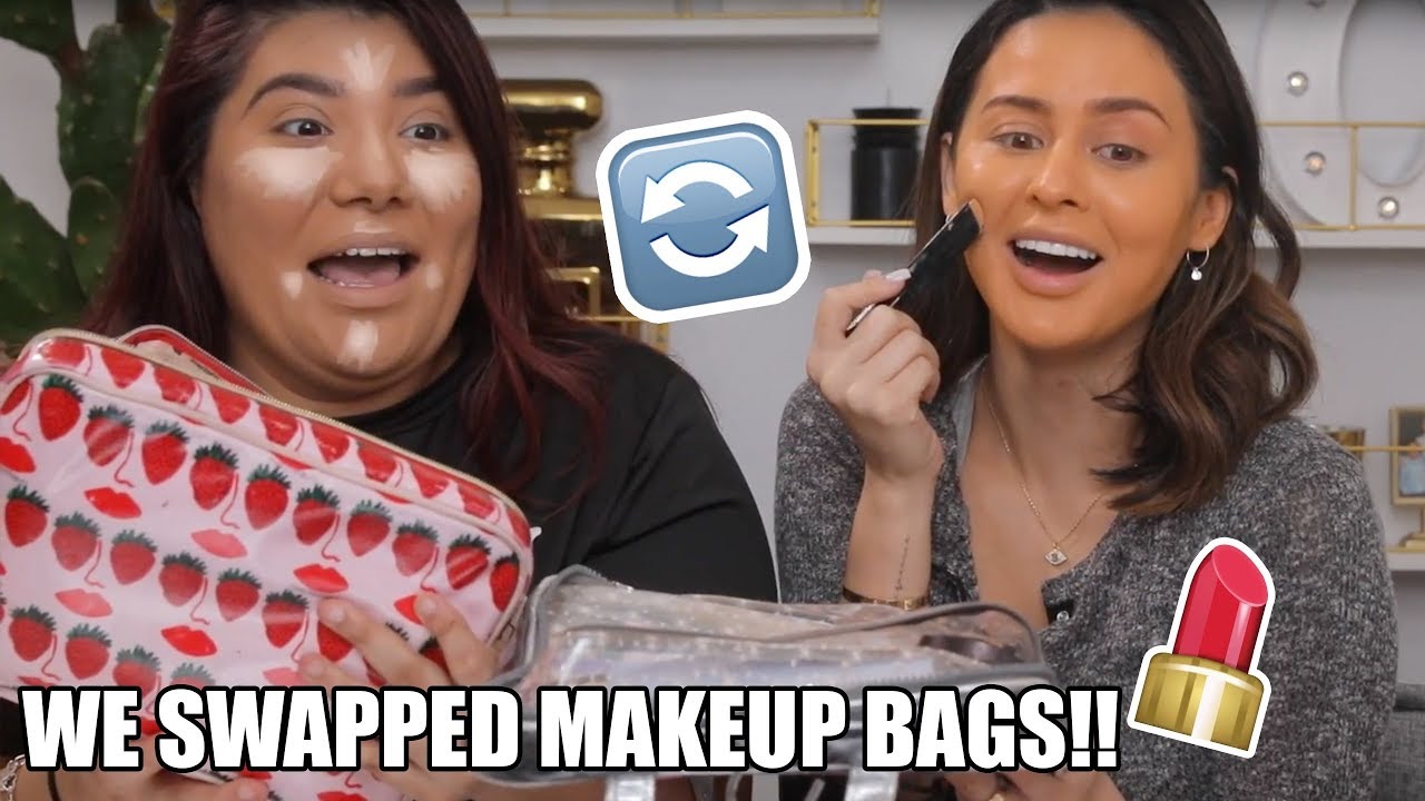 I SWAPPED MAKEUP BAGS WITH MY COUSIN...HELP!