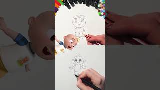 Drawing JJ! ✏️ The Ultimate CoComelon Craft Challenge & #kids #shorts