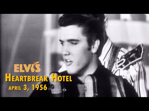 ELVIS PRESLEY - Heartbreak Hotel (Live TV 3rd April 1956) New Edit 4K