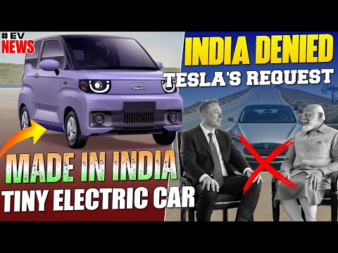 Made In India Tiny Electric Car🤩 | India Denied Tesla's Request | Electric Vehicles India