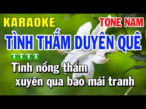 Karaoke Tình Thắm Duyên Quê Tone Nam – Cha Cha Cha – Huỳnh Anh