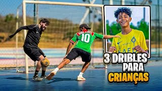 3 DRIBLES FÁCEIS PARA CRIANÇAS APRENDEREM RÁPIDO com LEO FOOTZ - TUTORIAL