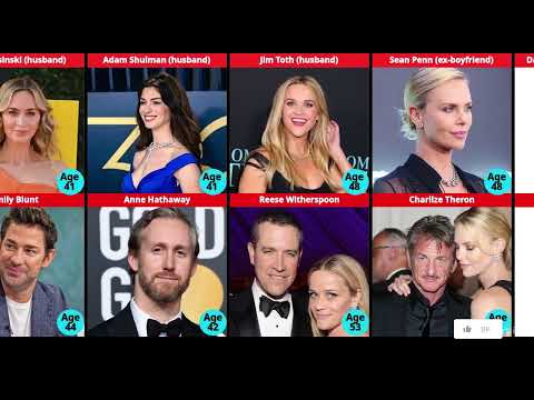 beautiful Hollywood actresses and his husband or boyfriend