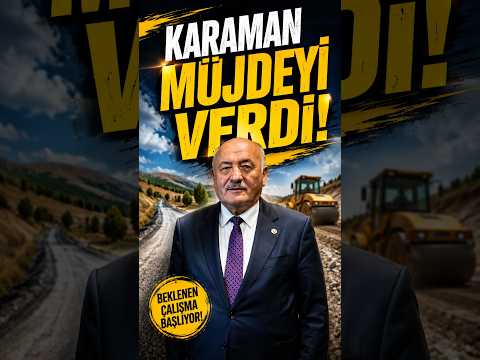 Karaman müjdeyi verdi