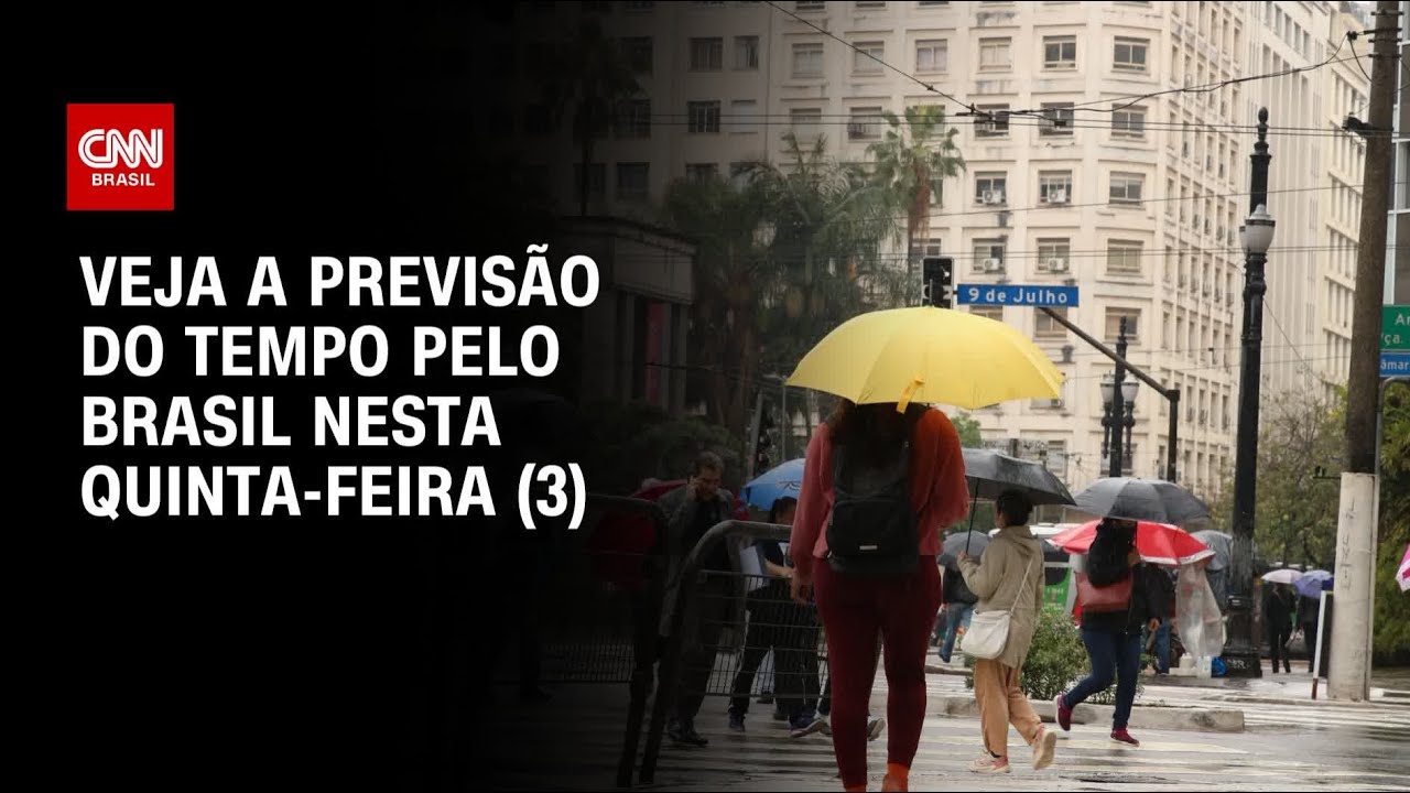 Previsão do tempo: São Paulo deve ter mais frio e chuva nesta quinta-feira (3) | CNN NOVO DIA