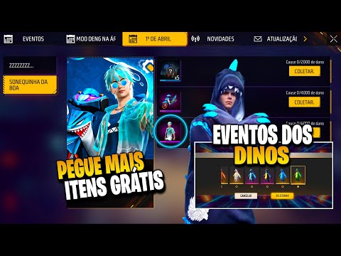 FINALMENTE? ESCOLHA O SEU DINO, NOVOS ITENS GRÁTIS, NOVA RECARGA E MAIS - NOVIDADES FREE FIRE