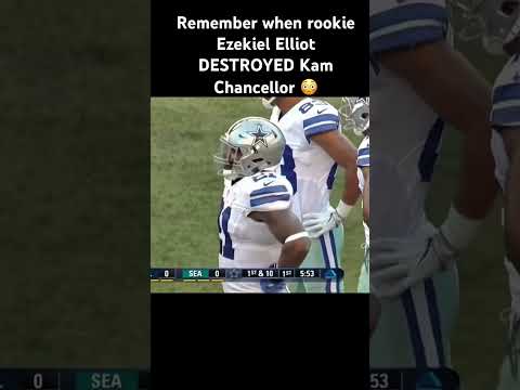 Rookie Zeke was unreal #ezekielelliott #cowboys #kamchancellor #seahawks #nfl #zingersports