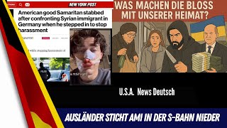 Messerangriff auf Amerikaner in der S-Bahn von Dresden. Syrer ist flüchtig