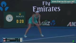 Madison Keys - Ekaterina Alexandrova | Round 2 | Australian Open 2018