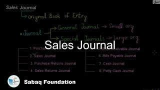 Sales Journal