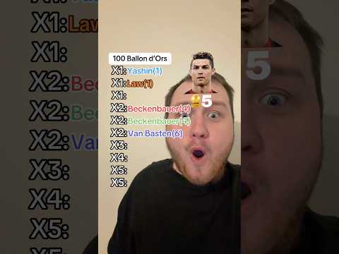 100 Ballon d’Ors Challenge #shorts