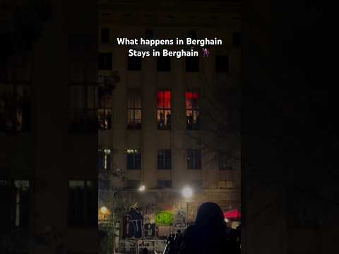 Ever wondered what happens in BERGHAIN? 👀