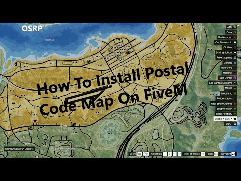 gta 5 fivem map postal codes