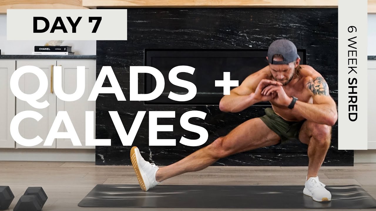 35 MIN EPIC QUADS AND CALVES WORKOUT 6 WEEK SHRED - DAY 7 - TIFF x DAN