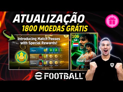 ATUALIZAÇÃO! 1800 MOEDAS GRÁTIS, NOVA CAMPANHA E NOVOS DESAFIOS NO EFOOTBALL 2025 MOBILE